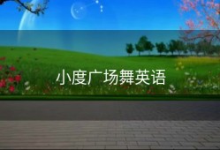 小度广场舞英语