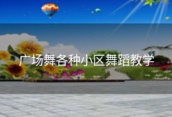 广场舞各种小区舞蹈教学