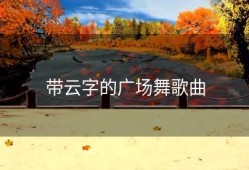 带云字的广场舞歌曲