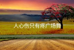人心伤只有疼广场舞