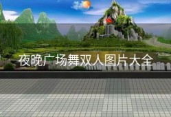 夜晚广场舞双人图片大全