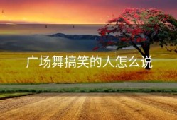 广场舞搞笑的人怎么说