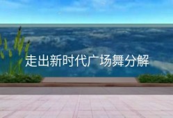 走出新时代广场舞分解