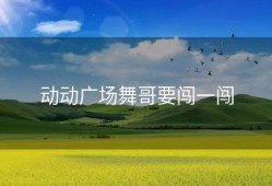 动动广场舞哥要闯一闯