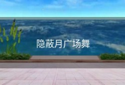 隐蔽月广场舞