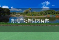 青儿广场舞因为有你