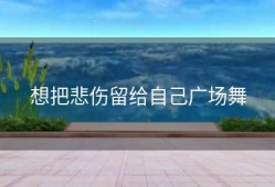 想把悲伤留给自己广场舞