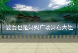 婆婆也是妈妈广场舞石大姐