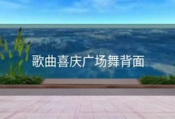 歌曲喜庆广场舞背面