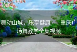 舞动山城，乐享健康——重庆广场舞教学全集视频
