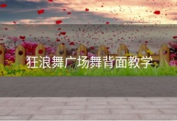 狂浪舞广场舞背面教学