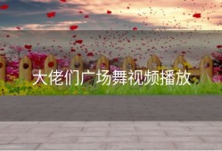 大佬们广场舞视频播放