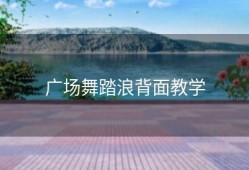 广场舞踏浪背面教学