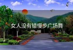 女人没有错慢步广场舞