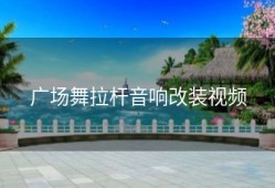 广场舞拉杆音响改装视频