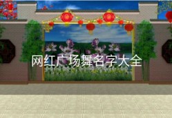 网红广场舞名字大全