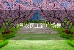 帅气农民工跳广场舞