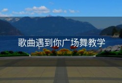 歌曲遇到你广场舞教学