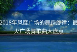 2018年风靡广场的舞蹈旋律：最火广场舞歌曲大盘点