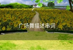 广场舞描述串词