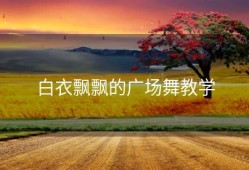 白衣飘飘的广场舞教学