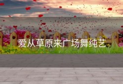 爱从草原来广场舞纯艺