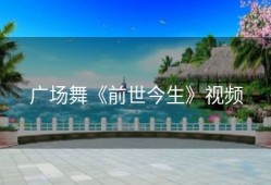 广场舞《前世今生》视频