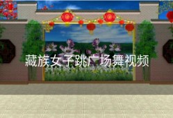 藏族女子跳广场舞视频