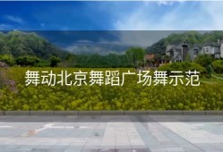 舞动北京舞蹈广场舞示范