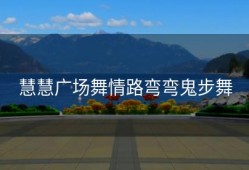 慧慧广场舞情路弯弯鬼步舞