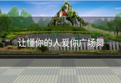 让懂你的人爰你广场舞