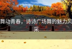 舞动青春，诗诗广场舞的魅力风采
