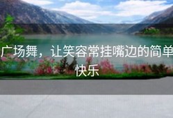 广场舞，让笑容常挂嘴边的简单快乐