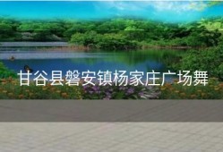 甘谷县磐安镇杨家庄广场舞