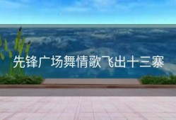 先锋广场舞情歌飞出十三寨