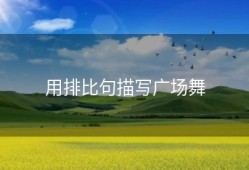 用排比句描写广场舞