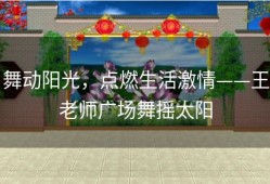 舞动阳光，点燃生活激情——王老师广场舞摇太阳