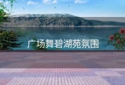 广场舞碧湖苑氛围