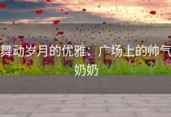 舞动岁月的优雅：广场上的帅气奶奶
