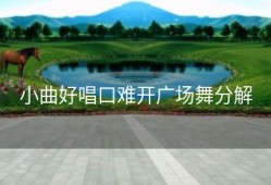 小曲好唱口难开广场舞分解