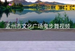 孟州市文化广场鬼步舞视频