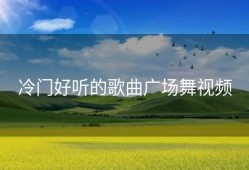 冷门好听的歌曲广场舞视频