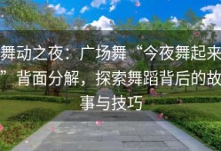 舞动之夜：广场舞“今夜舞起来”背面分解，探索舞蹈背后的故事与技巧