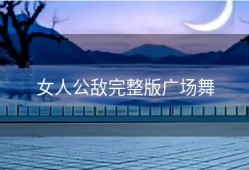 女人公敌完整版广场舞