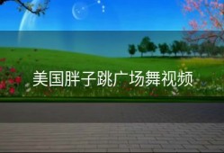 美国胖子跳广场舞视频