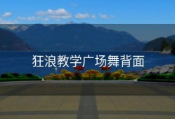 狂浪教学广场舞背面