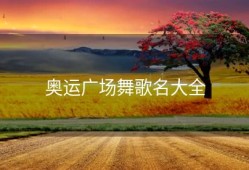 奥运广场舞歌名大全