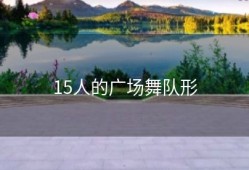 15人的广场舞队形