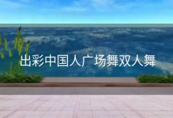 出彩中国人广场舞双人舞