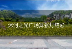 沭河之光广场舞张灯结彩